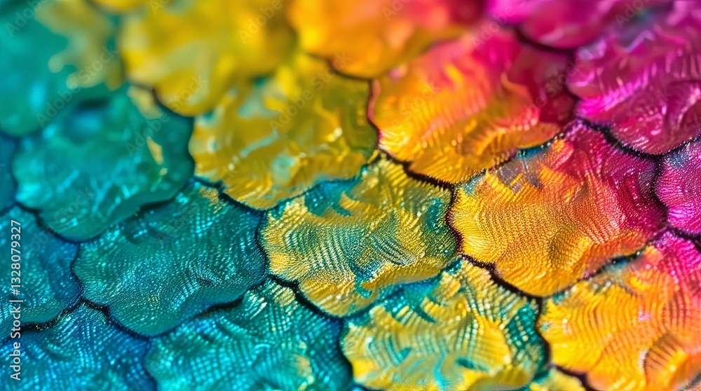 Poster a colorful, abstract design with a lot of different colors