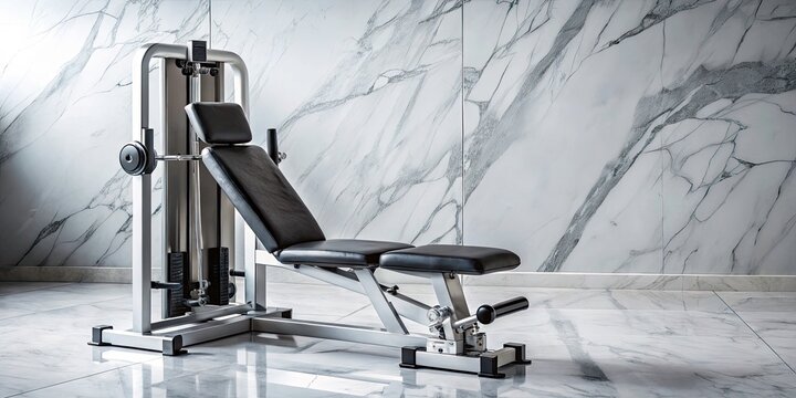 Long Exposure Adductor Machine Photography: Bold High-Contrast Marble Flat Lay
