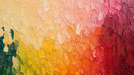 Abstract Colorful Impasto Painting Texture