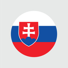 Obraz premium Slovakia Flag Sphere Vector