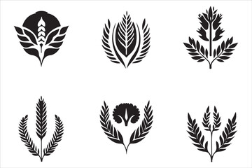 Elegant Wheat Ears Vector Artwork