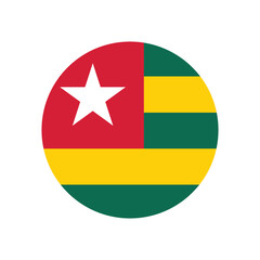 Togo Flag Sphere Vector