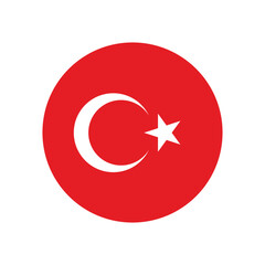 Turkey Flag Sphere Vector