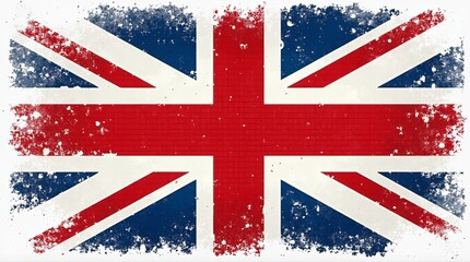 Fototapeta premium A flag with a red cross on it