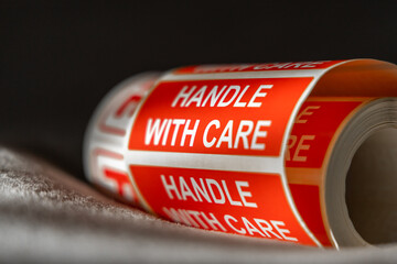 Fragile Handle With Care Sticker rolls
