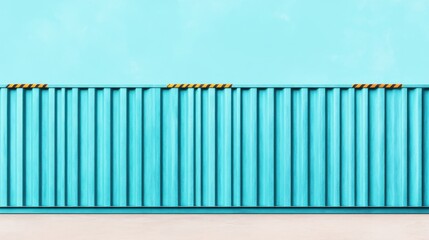Obraz premium A barrier representing trade tariffs or the creation of tariff walls and trade restrictions between countries. Protectionist policies or export and import bans.