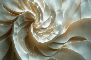 Fotobehang Spiral of Stone: A Fractured, Geological Abstract. © upali