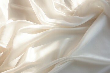 Obraz premium Minimal photo of a white sheet backgrounds silk crumpled.