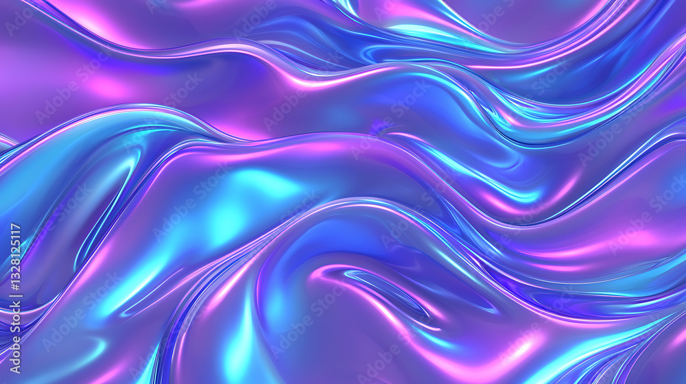 Poster dynamic fluid patterns abstract art digital background colorful waves artistic environment vibrant c
