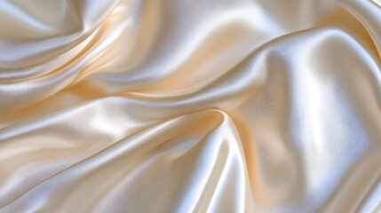Obraz premium Shiny ivory silk texture. Luxury fabric.