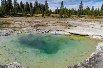 West Thumb Geyser Basin, Yellowstone Lake / Yellowstone National Park. Wyoming
