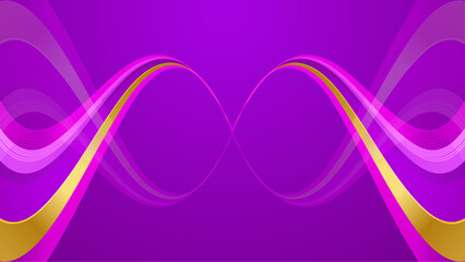 abstract geometric background modern overlapping purple wave vector illustration