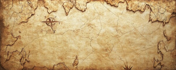 Antique Treasure Map: A Vintage Cartographic Adventure