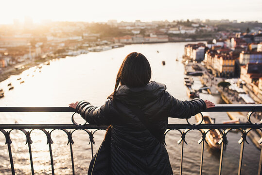 woman on the bridge