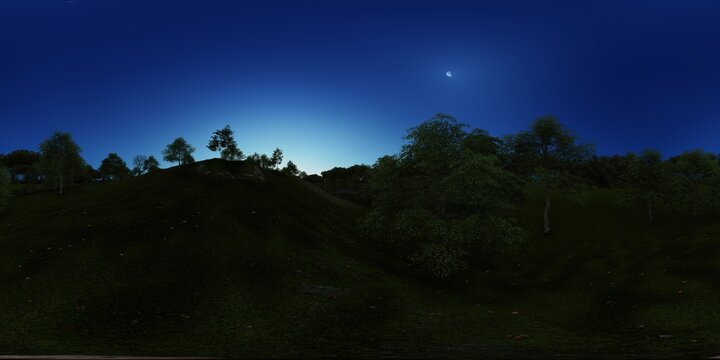 360 HDRI enviroment 3D illustration.