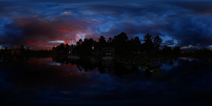 360 HDRI enviroment 3D illustration.