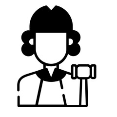 judge icon design dualtone