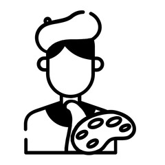 artist icon design dualtone