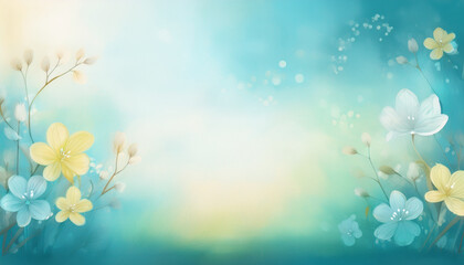 Obraz premium Abstract background with Spring theme in digital art style, part 35