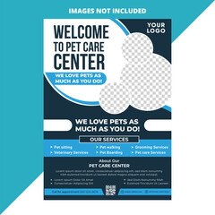 Dog Walker Dog Walking Pet Sitting Flyer Poster Layout