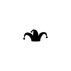 Jesters Hat with Balls vector illustration. Holiday object icon concept. Jester hat toy vector design.