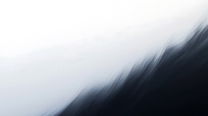 Fototapeta premium Abstract Black and White Curved Lines Digital Art, waves wallpaper design