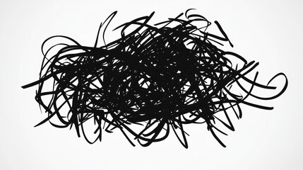 Abstract scribble art