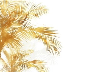 Palm tree border frame backgrounds sunlight outdoors.