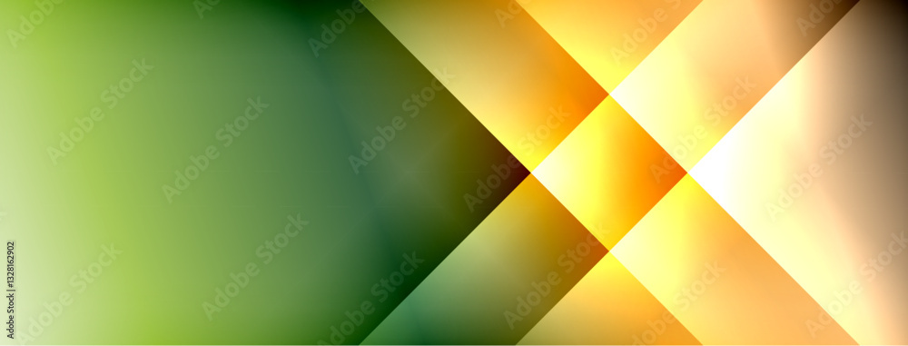 Poster Colorful gradient with lines made of shadow and light. Creative background