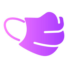 face mask Gradient icon