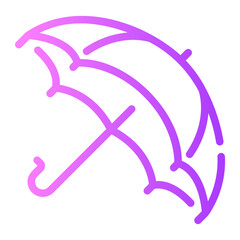 umbrella Line Gradient Icon
