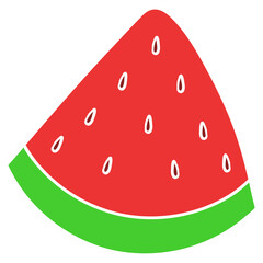 watermelon slice vector illustration