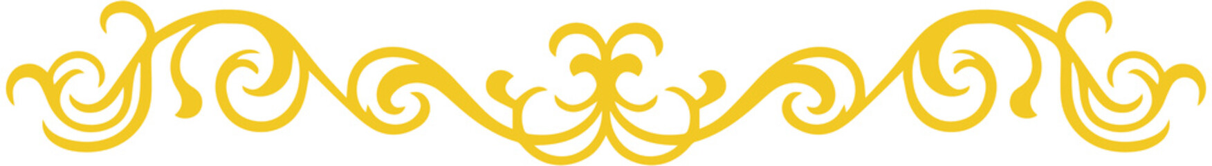 Baroque Header Curves Border