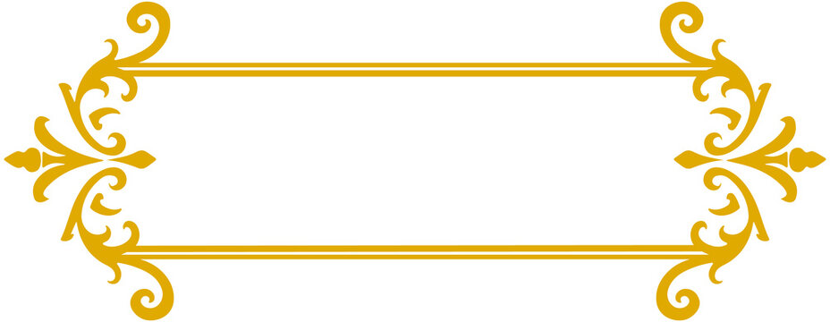 Carved decorative title box