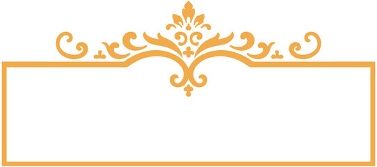 Classical Carved decorative title box