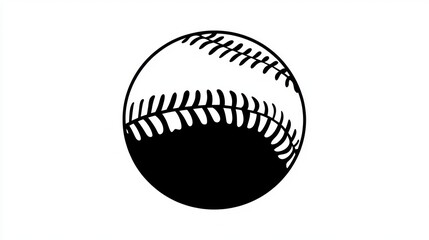 Baseball, game, sport, white background, illustration, graphic design