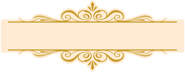 Carved title frame box