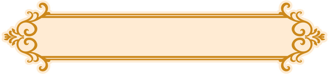 Carved decorative title box