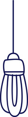 Doodle Light Bulb Clipart Element