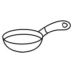 frying pan isolated on white