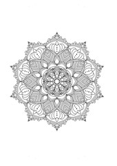ornamental round lace pattern