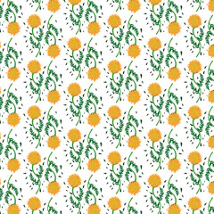 Marigold flower pattern for fabric design