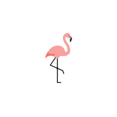 Standing Pink Flamingo