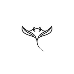 Obraz premium Tribal Manta Ray Tattoo Design