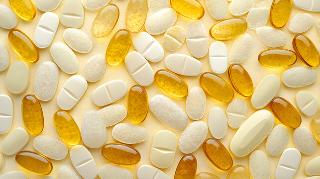 fondo con pastillas y capsulas o pildoras de medicamento para la salud comprimidos de medicina para la salud y el bienestar de las personas