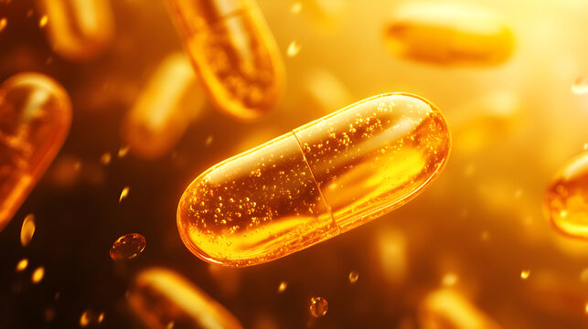 capsulas de medicamento o medicina para la salud y el bienestar flotando en agua sobre un fondo concepto de farmaceutica e industria medica