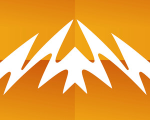 art color orange logo template