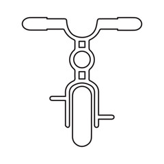 Bicycle kids line icon