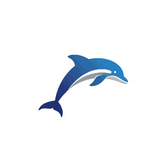 Obraz premium Blue Dolphin Logo