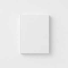 Blank hardcover book mockup. isolated on white background. Flat lay view. It can be used for promo, catalogs, brochures, magazines, etc. Ready for your design, book with white blank cover isolated.